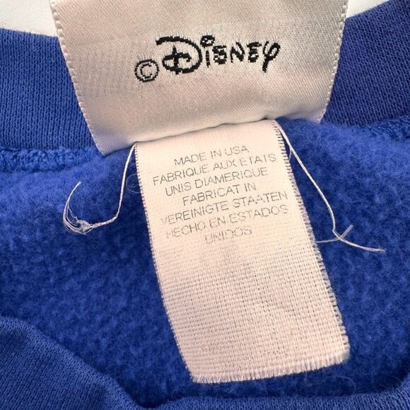 Walt Disney World Mickey Mouse XL Crewneck Sweater Royal Blue Vintage - Picture 3 of 10